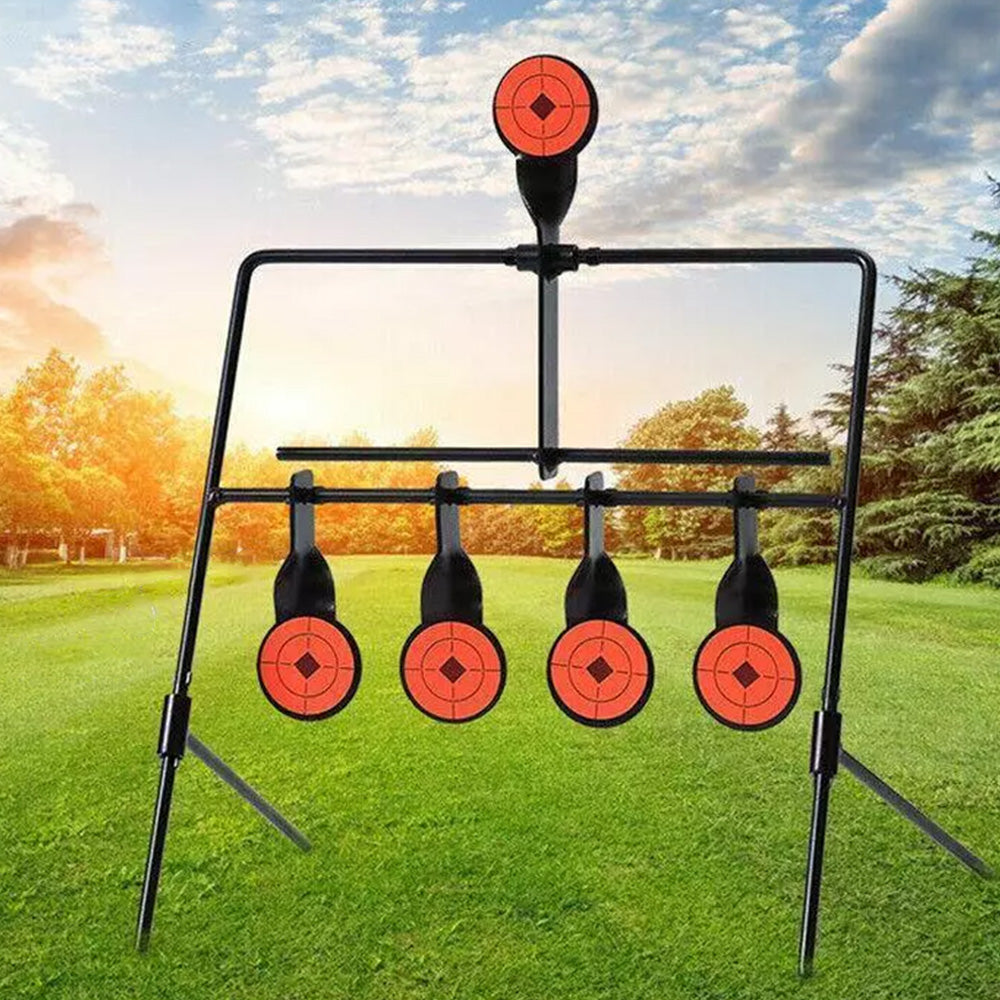 Resetting Shooting Target 360 Degree Spinning Auto Reset Practice Tool for Air Rife