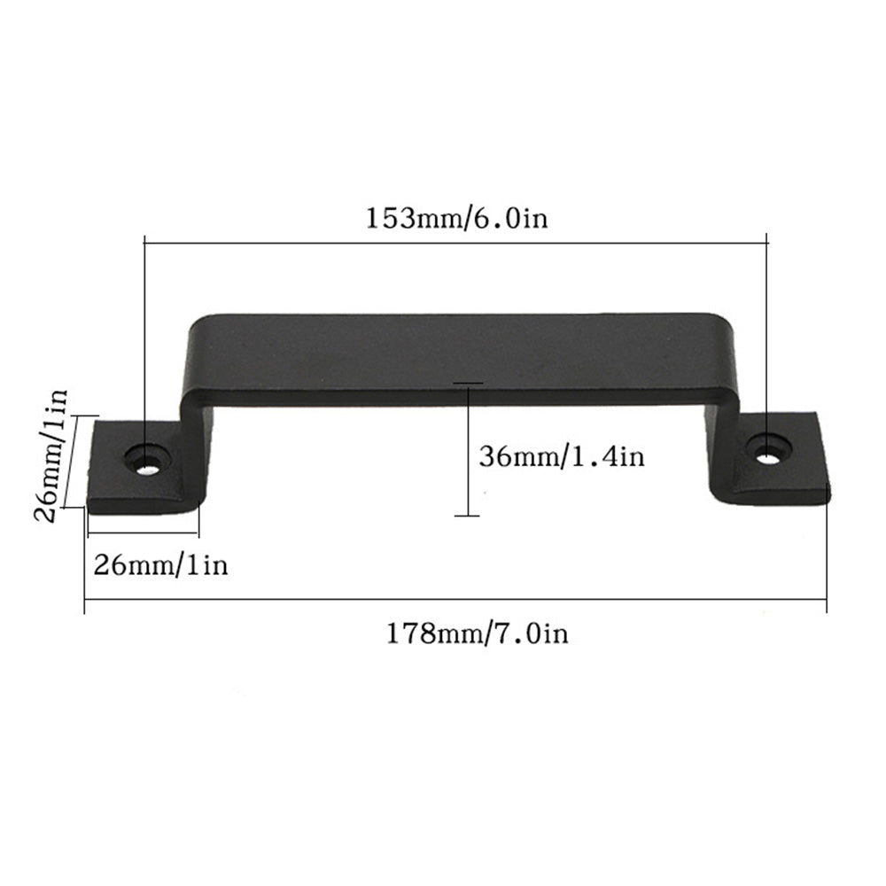 Iron Alloy Barn Door Handle Sliding Gate Handle For Garage Closet Drawer