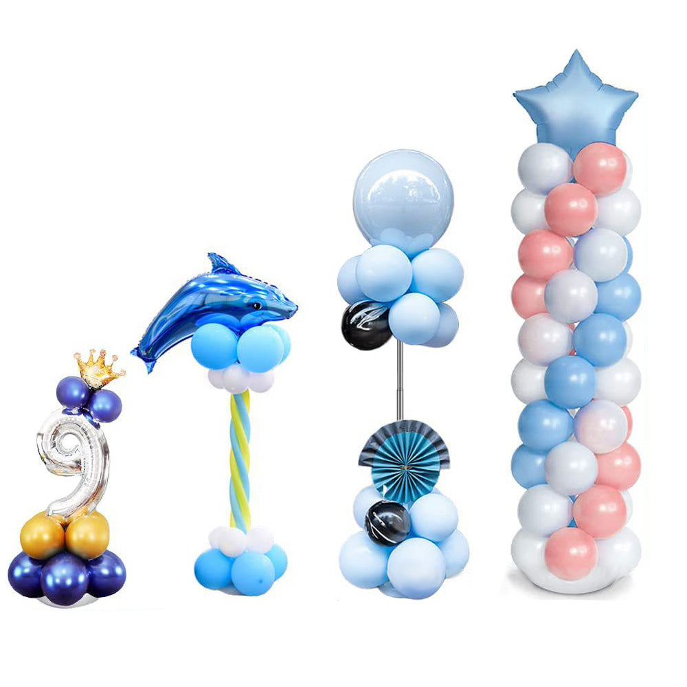 Telescoping Balloon Stand Adjustable Metal Balloon Column 40cm to 2m for Decoration