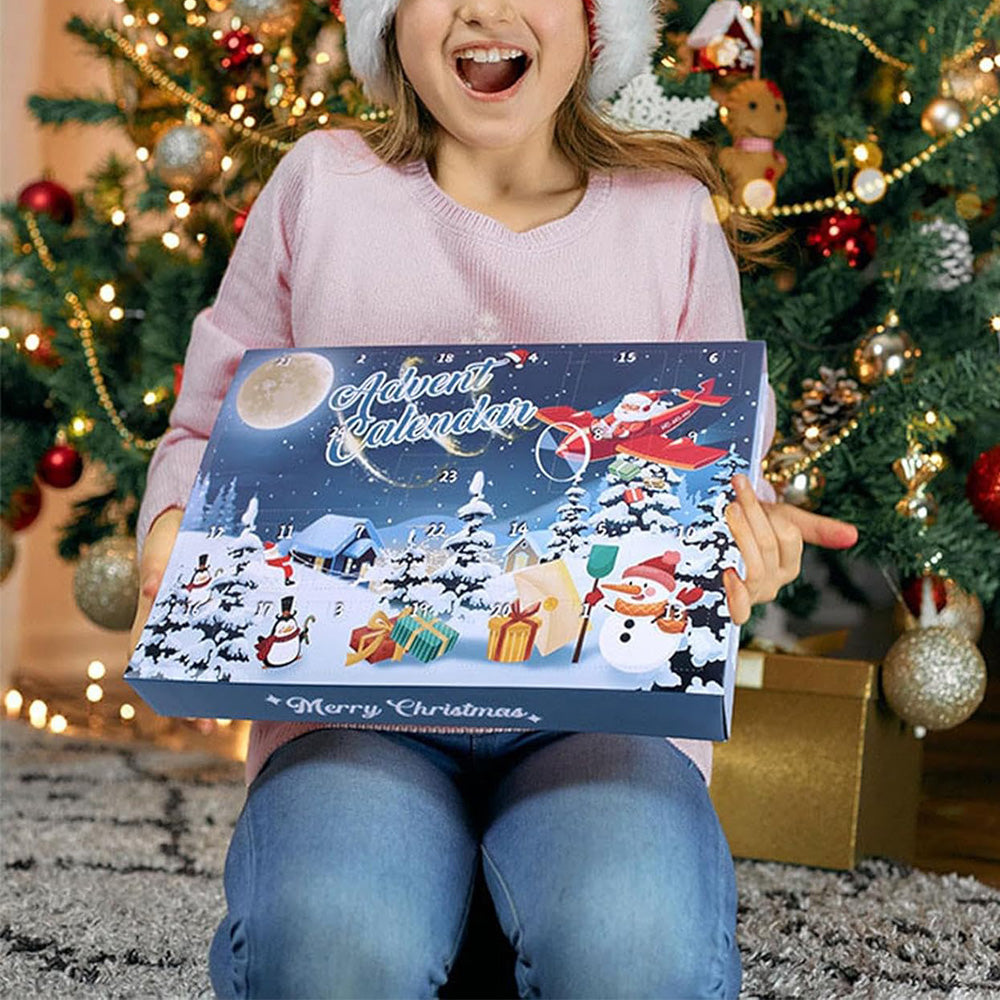 24 Days Jigsaw Advent Calendar 2024 Brain Teaser Puzzles Toys Kit Xmas Countdown Calendar