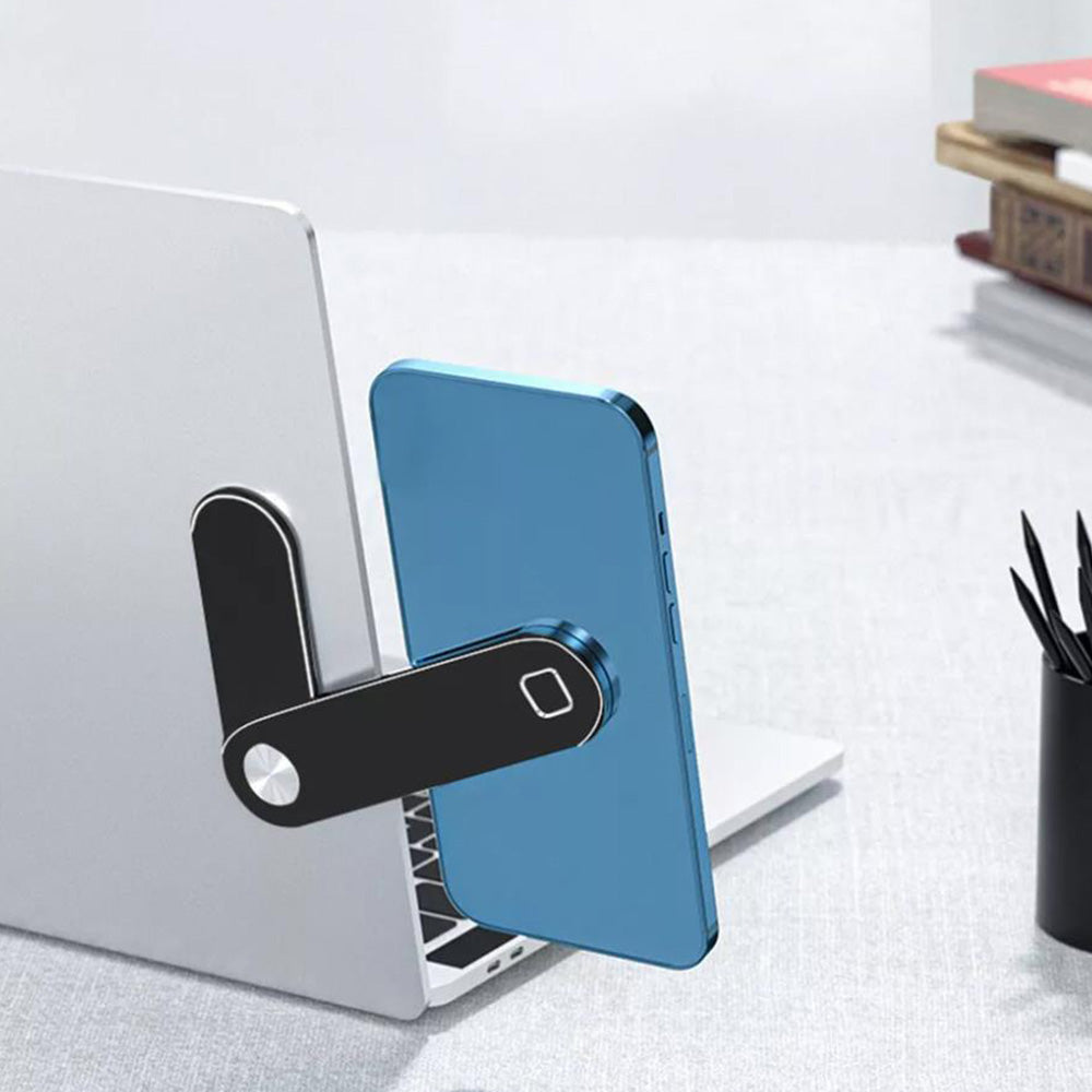 Portable PC Laptop Phone Holder Foldable Screens Expansion Mobile Side Mount Black