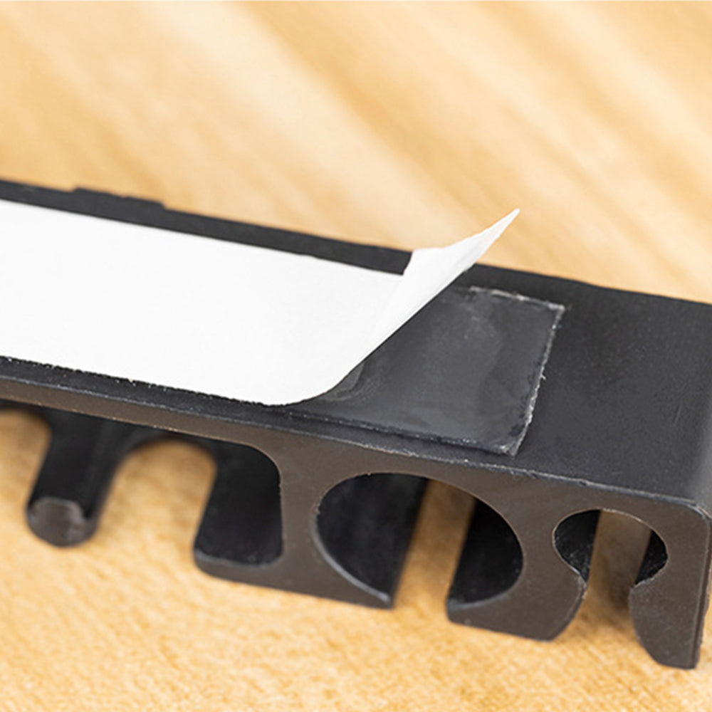 5Pcs Punching Free Black Cable Organizer Holder
