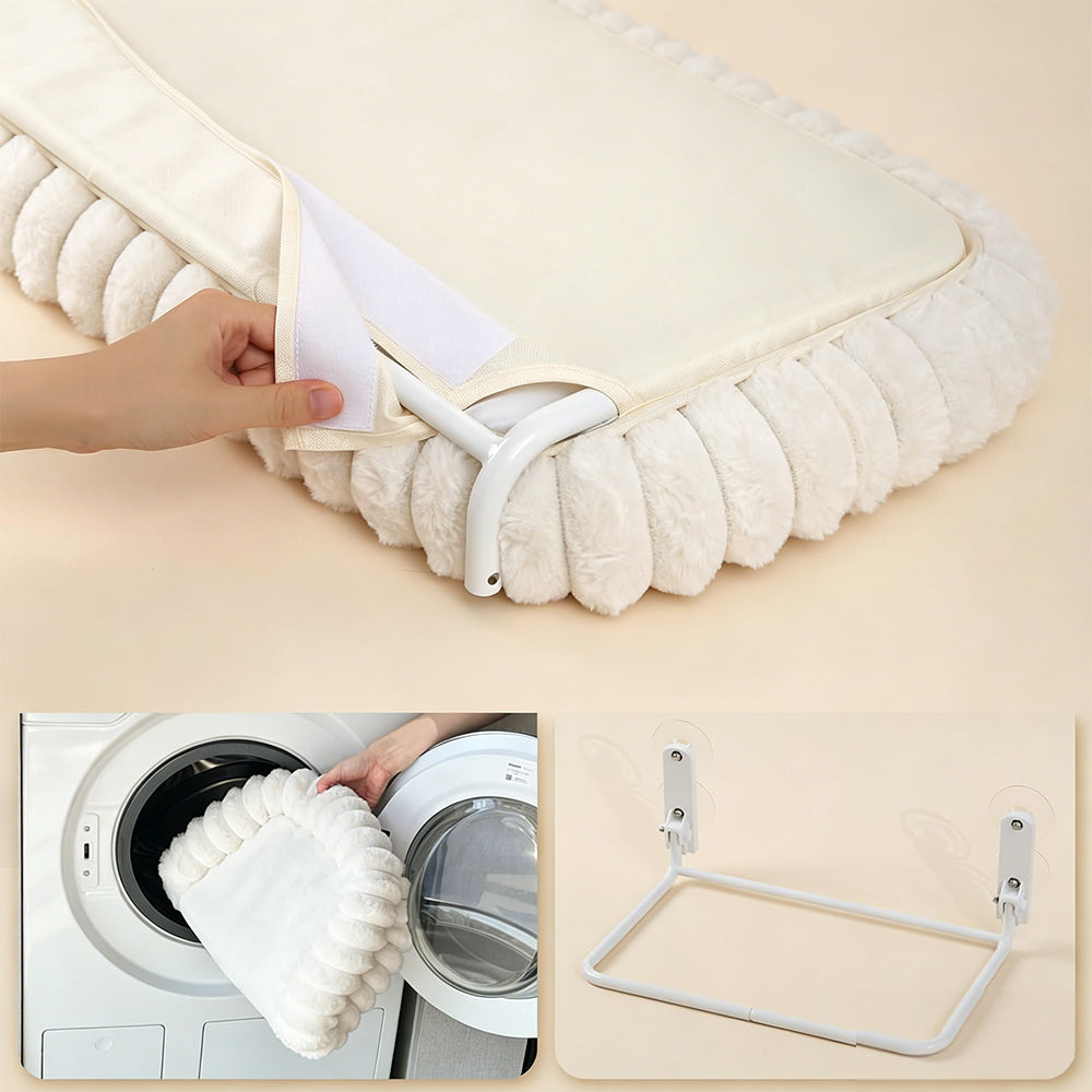Cat Window Hammock 30x52cm Suction Cup Cat Bed with Washable Pad Cat Window Perch-Beige