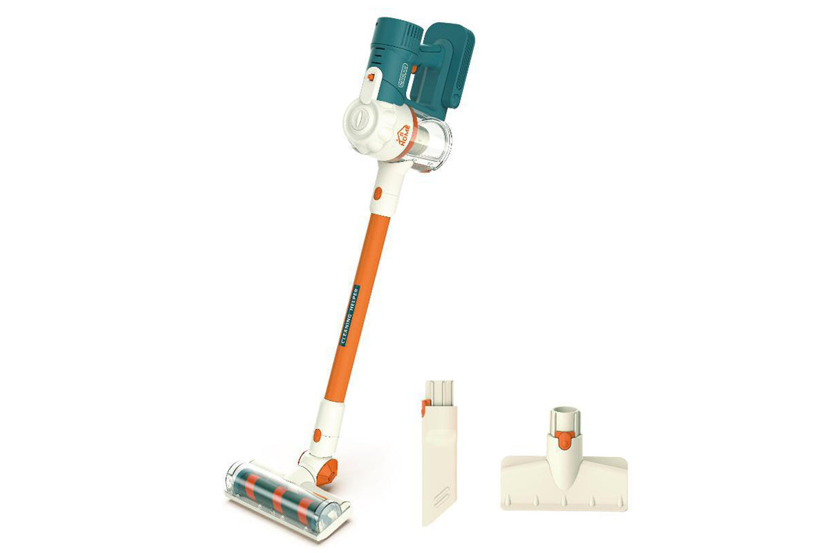 3-in-1 Kids Vacuum Cleaner Toy with Lights Sounds Pretend Role Play House Cleaning Set