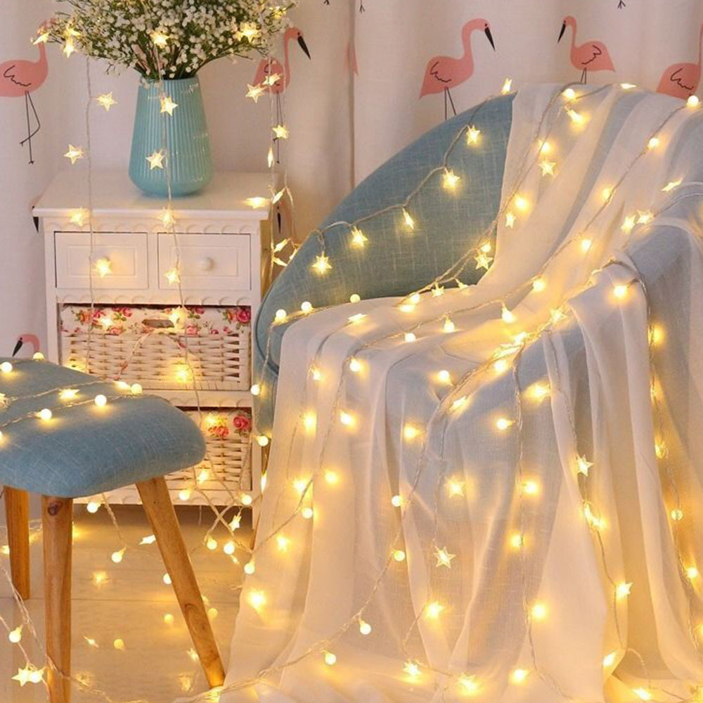 20 LED Star String Lights ¨C 3m Fairy Christmas Lights Battery Operated for Party