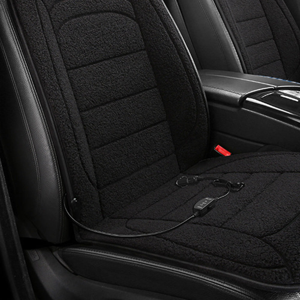 Car Seat Cushion 12V Heated - Black