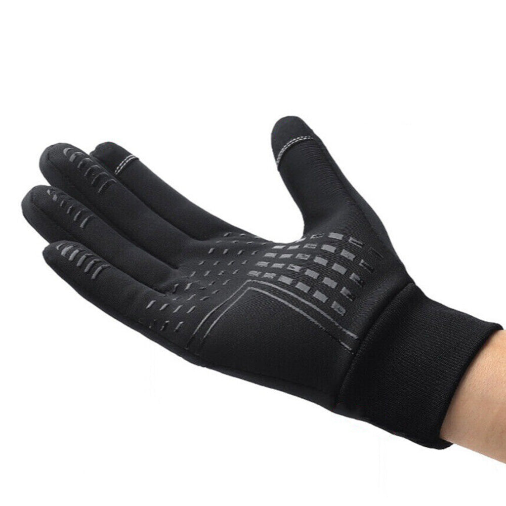 Pair of Touchscreen Ski Gloves Water Resistant Winter Warm Ski Gloves for Sports Fishing
