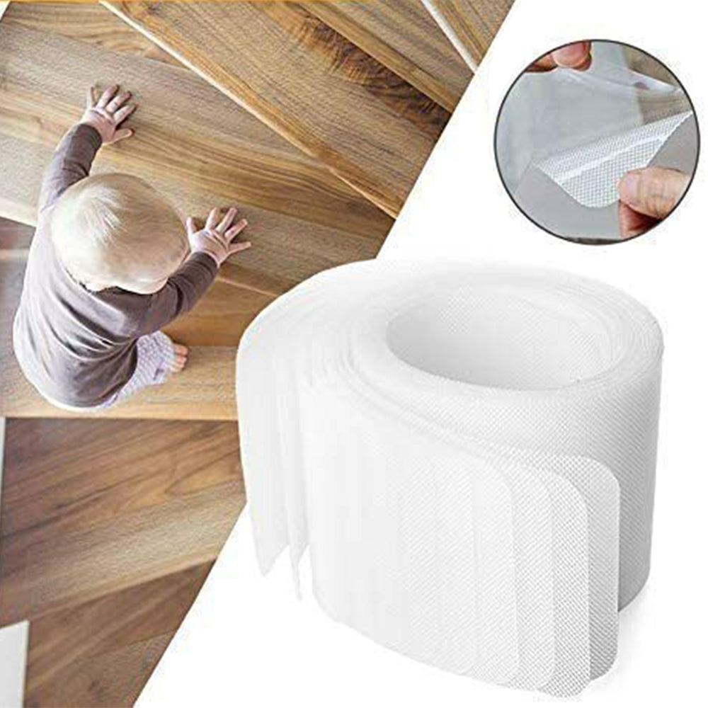 15Pcs Set  Self- Adhesive Frosted Stair Treads Anti Slip Clear Tape for Indoor Outdoor