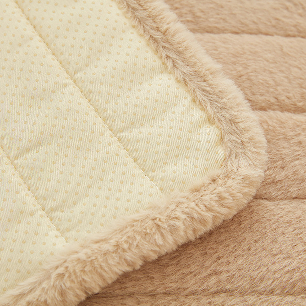 Home Plush Recliner Slipcover Armchair Cover for Recliner Chairs Furniture Khaki