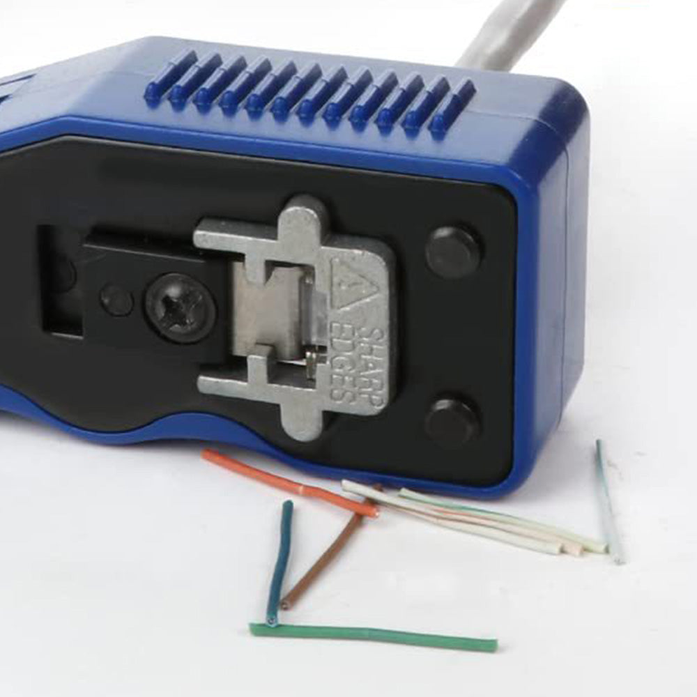 RJ45 Crimp Tool Pass Thru Ethernet Crimper for Cat5e Cat6 Cat6a 8P