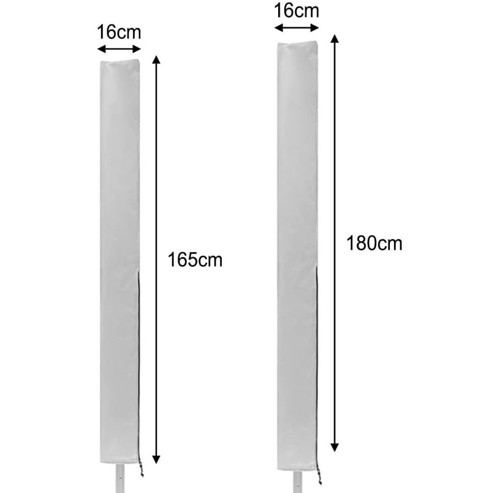 Waterproof Rotary Airer Cover ââ‚?Clothesline Dryer Shield with Zipper Silver