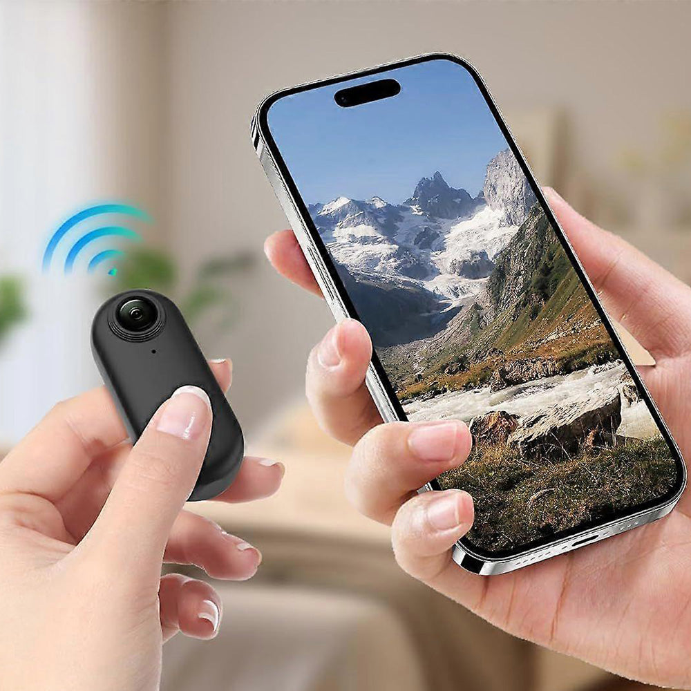 4K Mini Thumb Action Camera ââ‚?Portable Wearable Body Cam with Rotating Clip Black