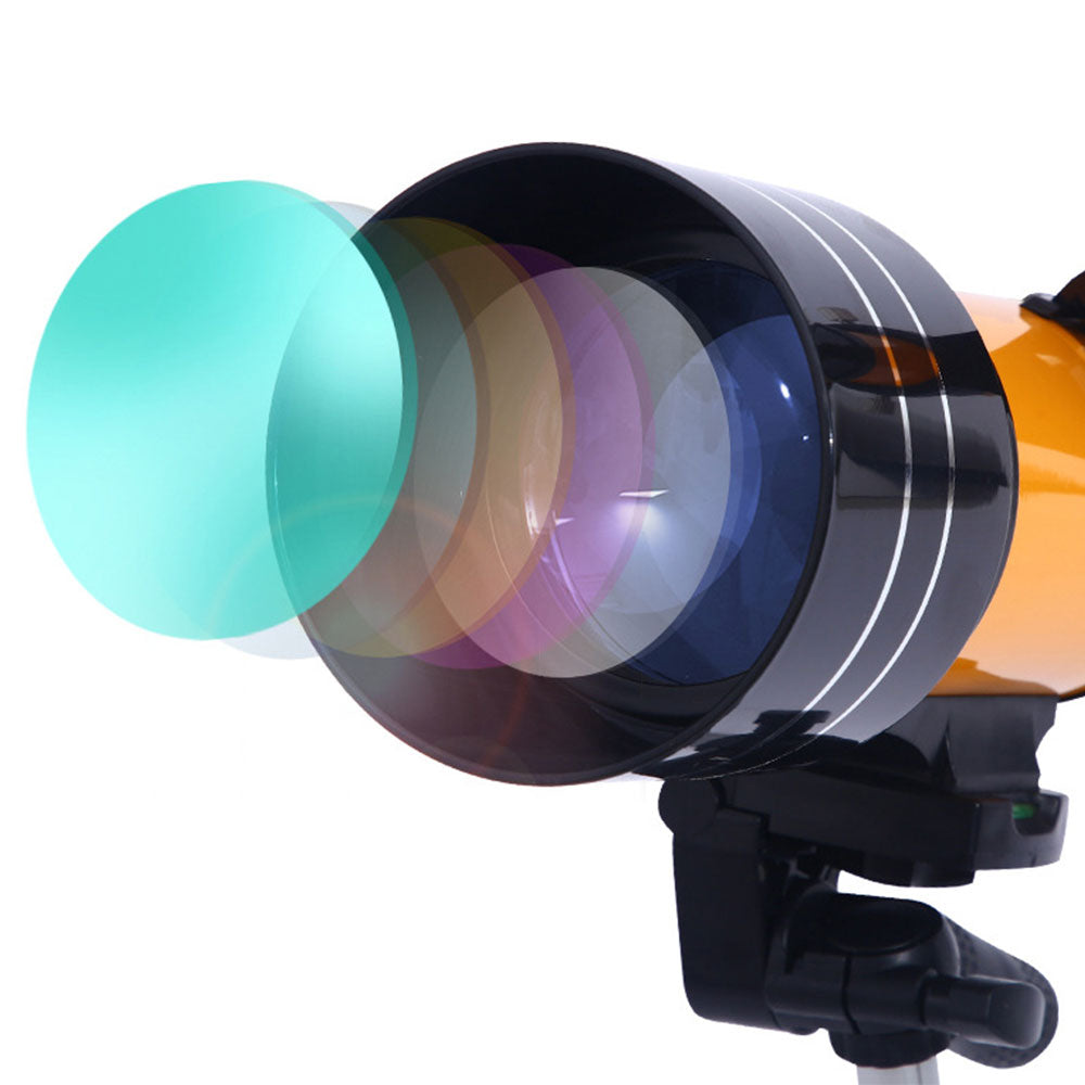 150X Magnification Astronomical Telescope Monocular Refracting Telescope with Finder Scope and Tripod