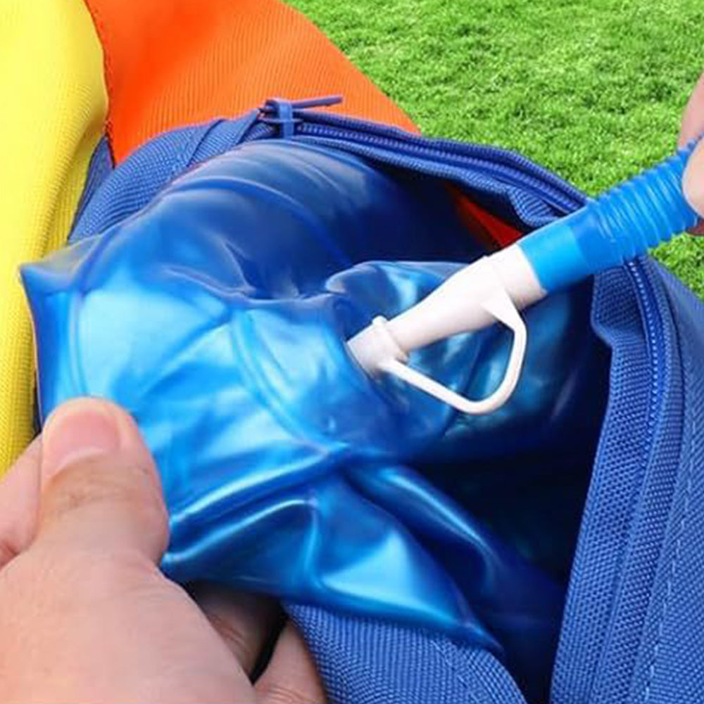 25cm Zippered Dog Ball Toy with Tug Handles Fetch Toy Interactive Dog Ball