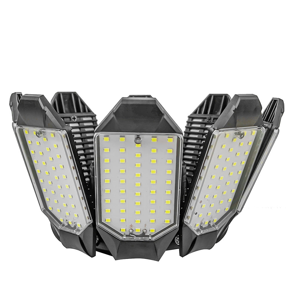 Foldable 8-Panel Garage Ceiling Light for Shop Workshop Warehouse