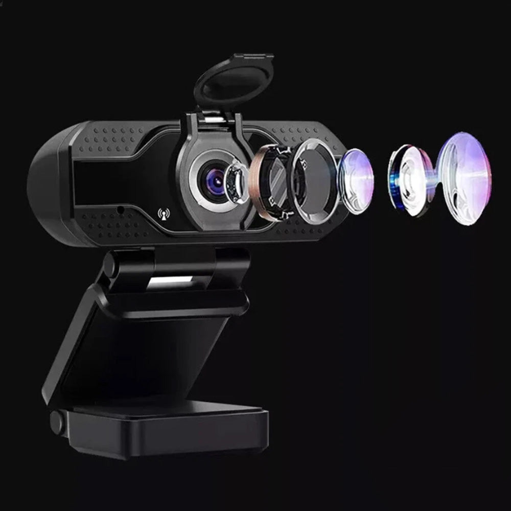 Full HD USB Webcam with Microphone for PC and Laptop