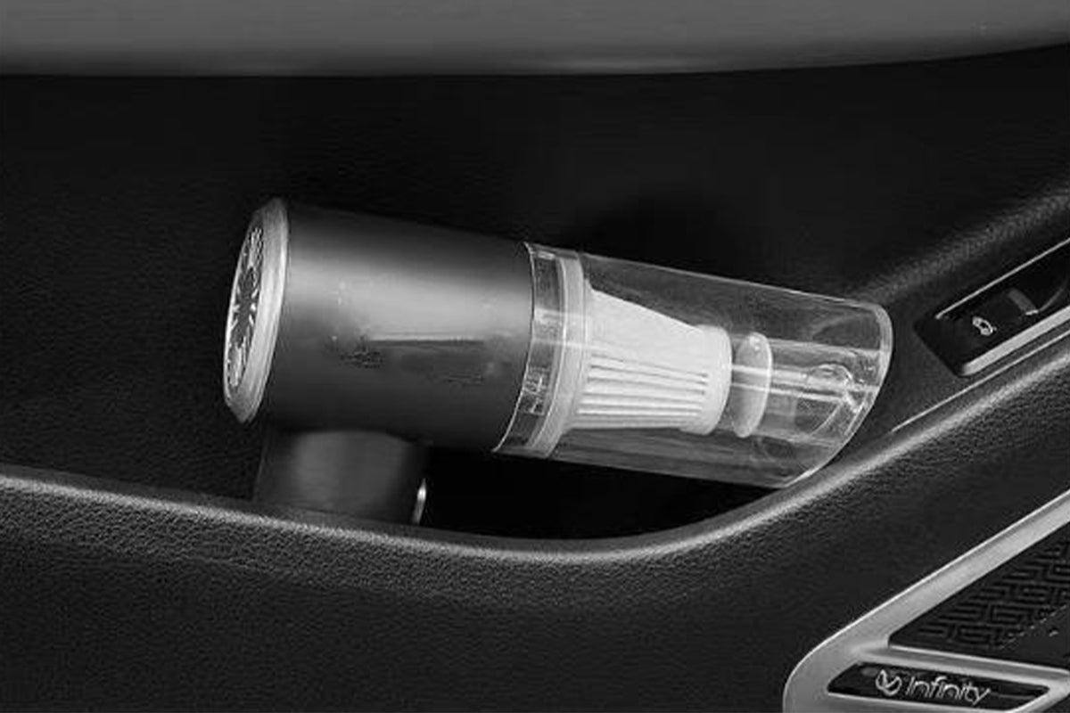 Handheld Car Vacuum Cleaner Rechargeable with Brushless Motor for Home Office Pet -Black + Silver
