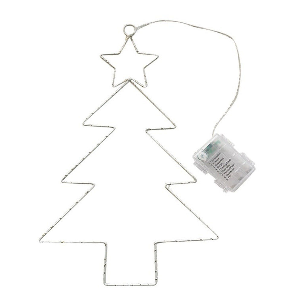 3Pcs Christmas Tree Lights with Timer Function Battery Operated LED Fairy Hanging Light Holiday Party Decoration