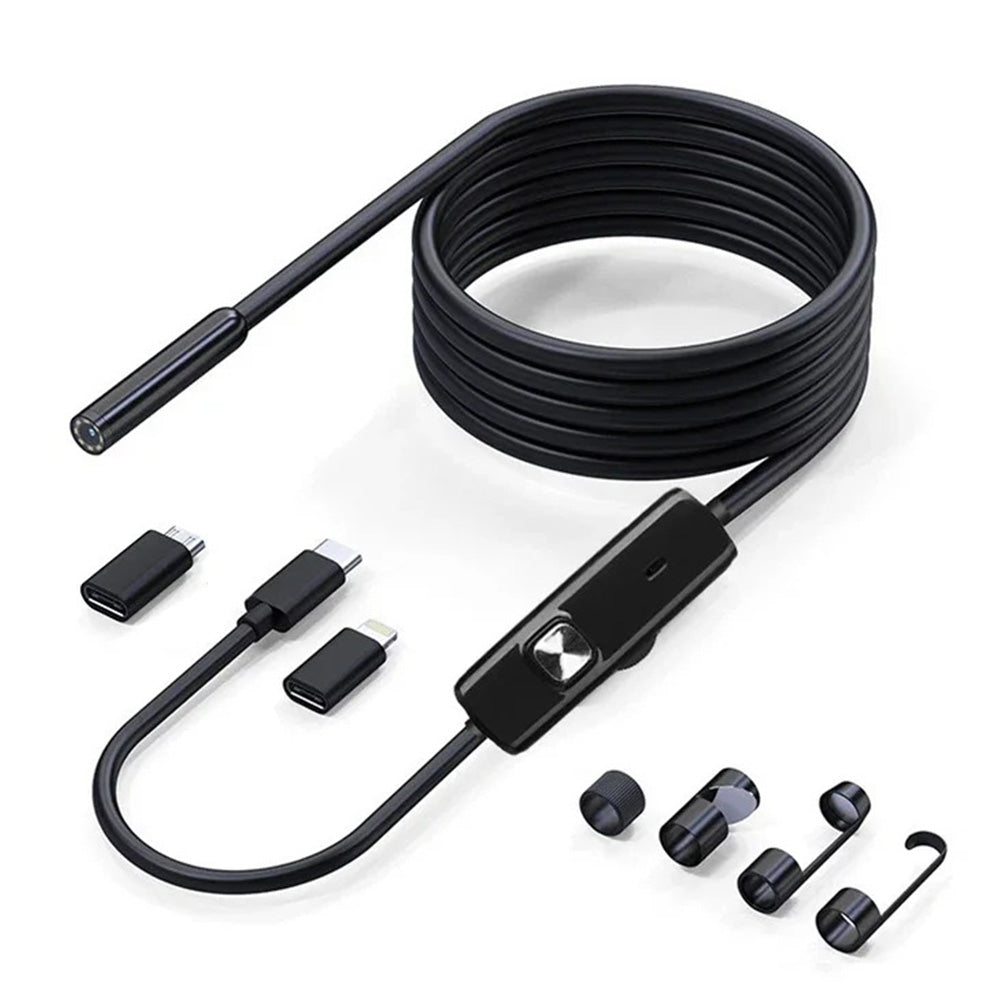 1920P HD Endoscope Camera With Light Borescope Tool and 8 Adjustable LED Lights for Car