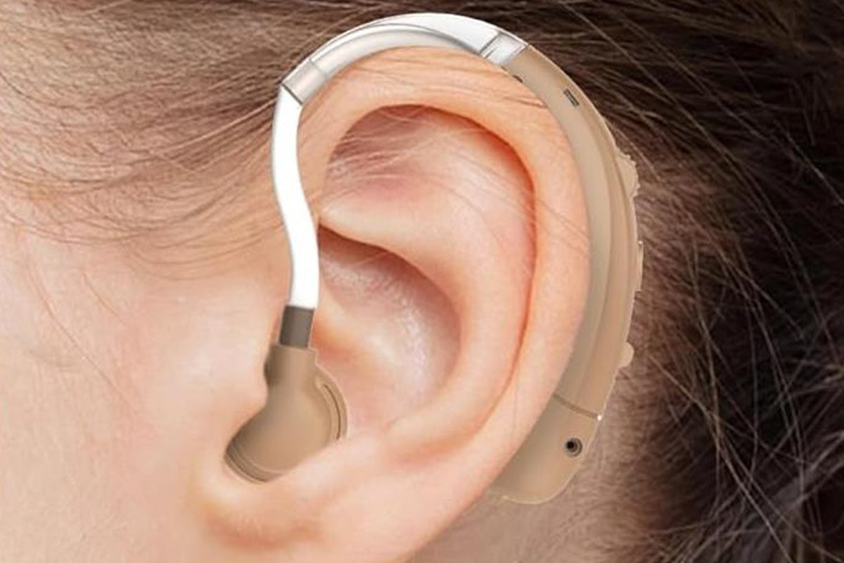 Hearing Aids for Seniors Hearing Aids with Noise Cancelling for Adults Hearing Loss-Khaki