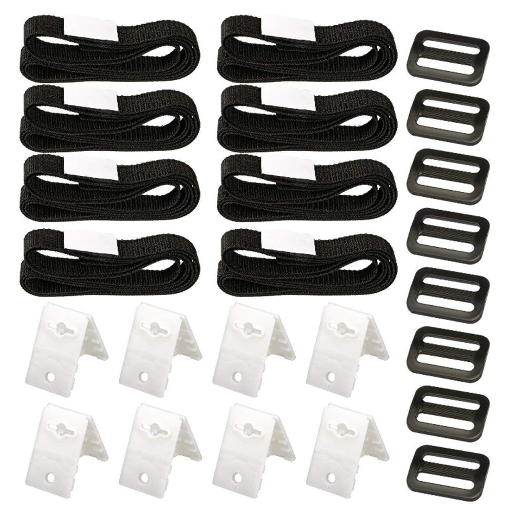 8Pcs Set Straps Pool Cover Reel Attachment Kit for In-Ground Swimming Pool