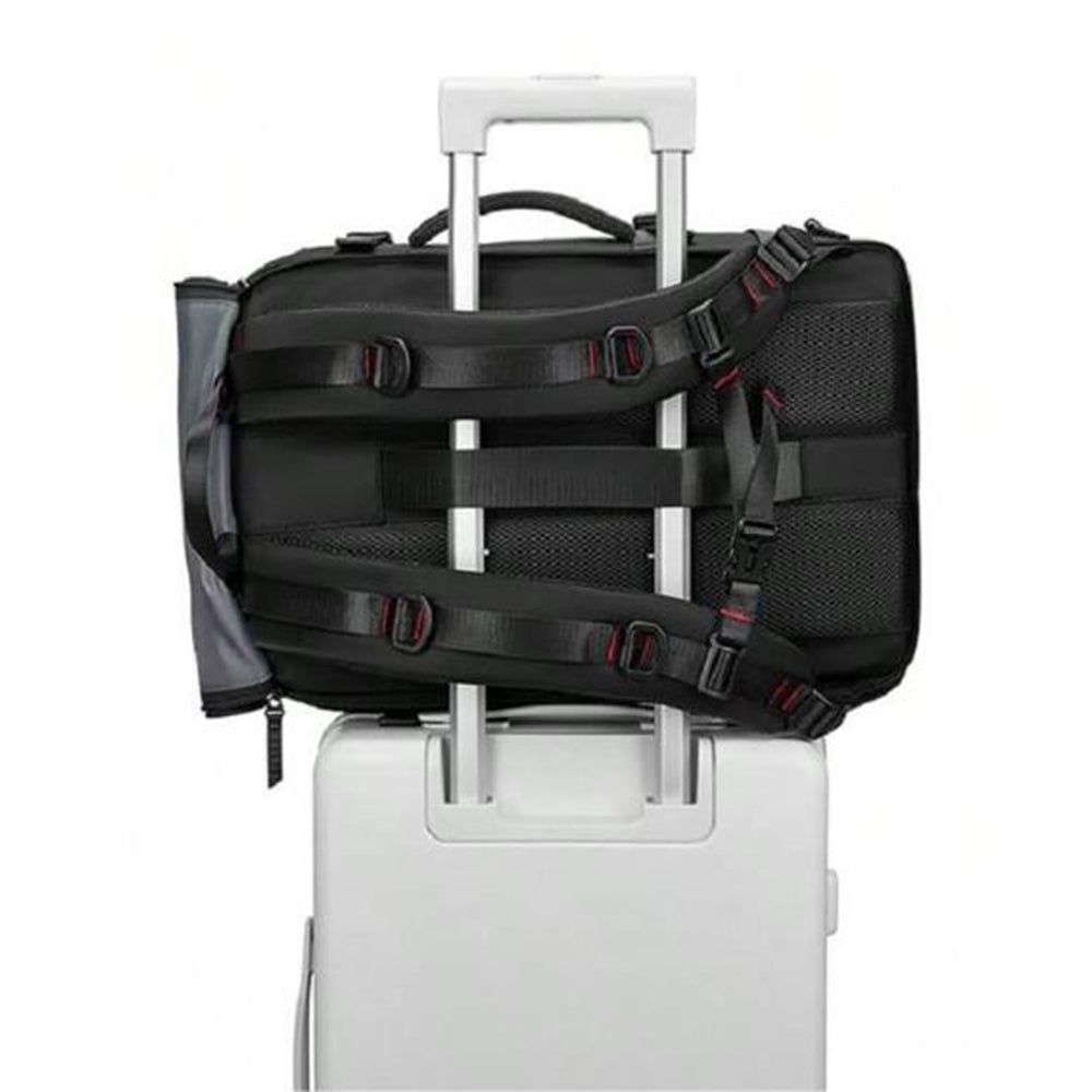 Large Travel Backpack Water Resistant Laptop Backpack Camping Rucksack With Separate Shoe Pocket Black