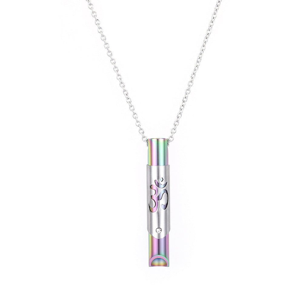 Yoga Symbol Mindful Breathing Necklace Calming Necklace Meditation Necklace Mix-Colour
