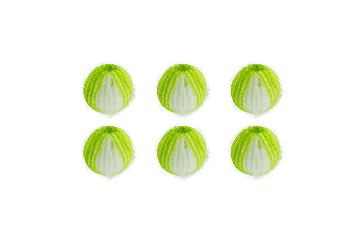 Pet Hair Remover Balls for Washing Machine Reusable Hair Catcher 6PCS-Green