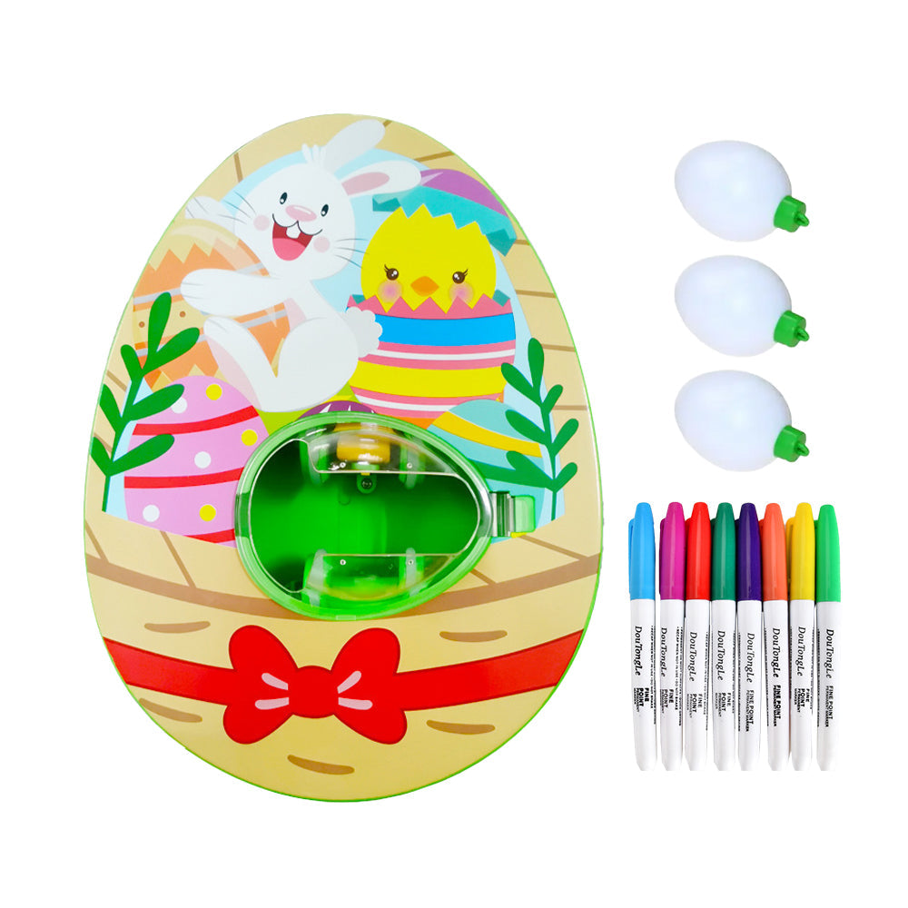 Easter Egg Decorator Kit Egg Decorating Spinner for Kids Easter Egg Painting Style 4