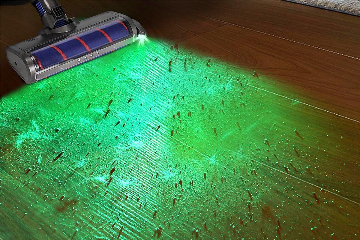 Rechargeable Vacuum Cleaner Dust Display Light Green Light Universal High Visibility