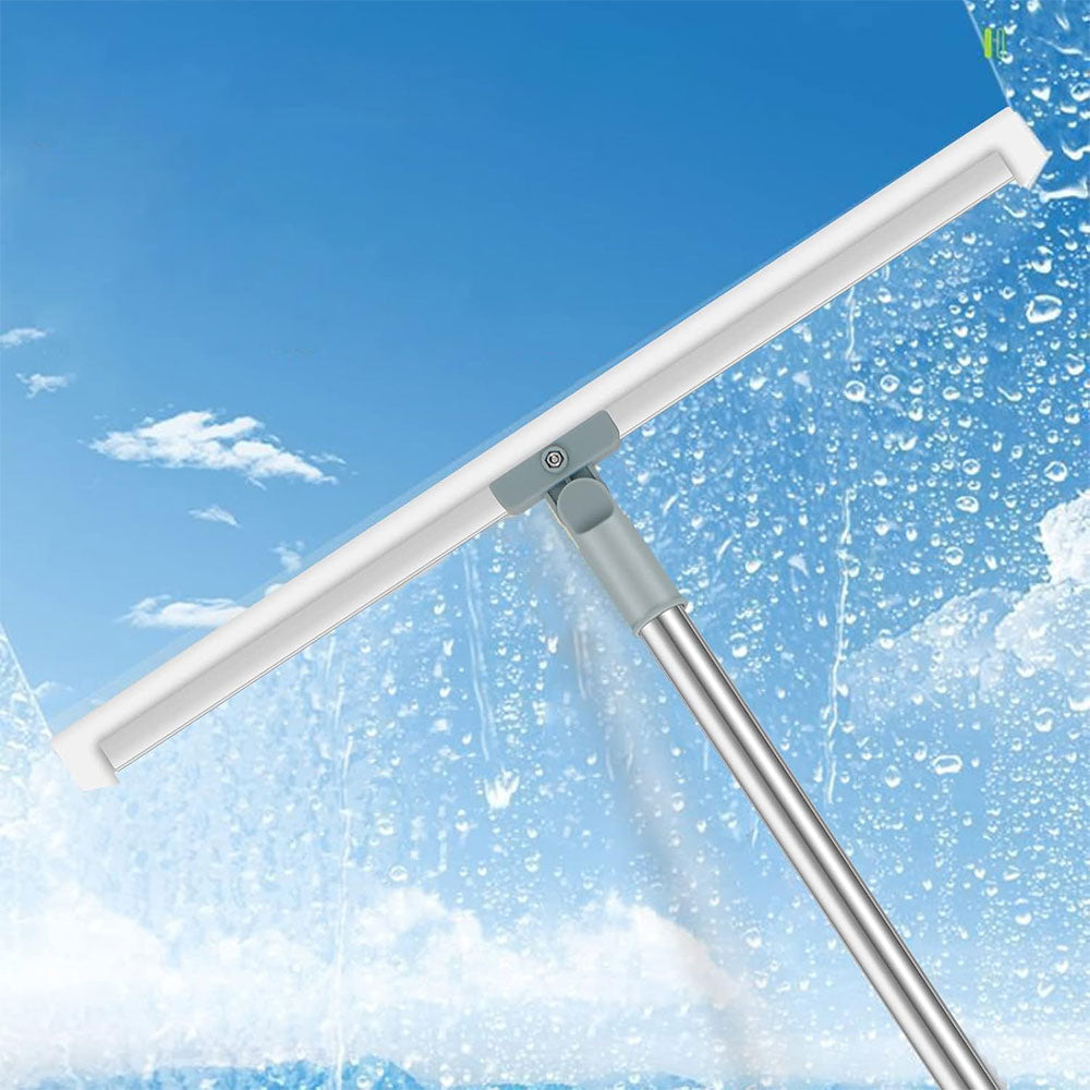 180 Degree Rotatable Floor Squeegee Adjustable Long Handle Multifunctional Floor Scrubber Broom