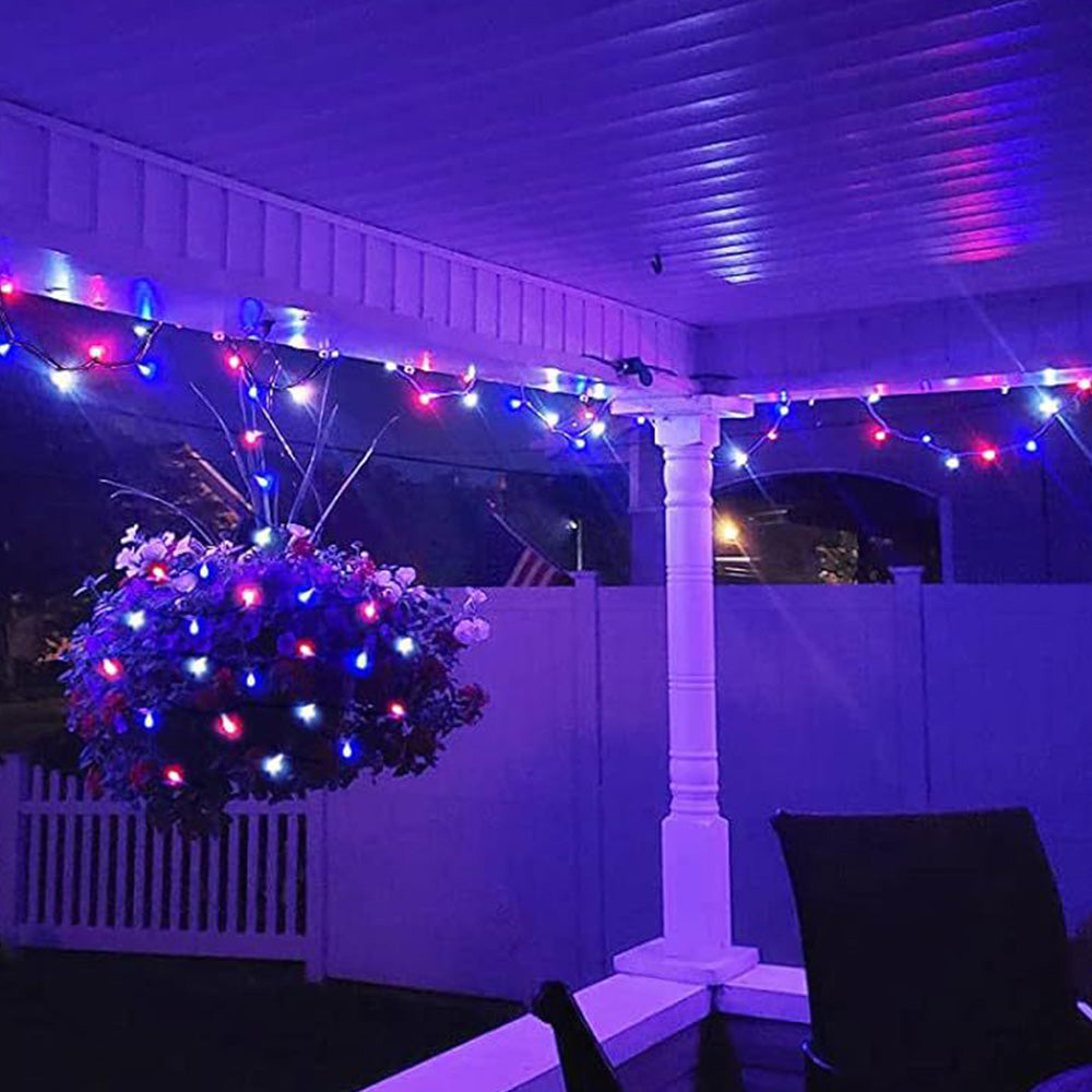 22M 200LED Solar String Lights for Outside 8-Mode Solar Garden Decorative Light for Patio Yard Tree Party