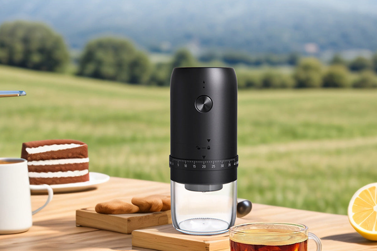 Portable Electric Burr Coffee Grinder 40 Setting Rechargeable Conical Burr Mill