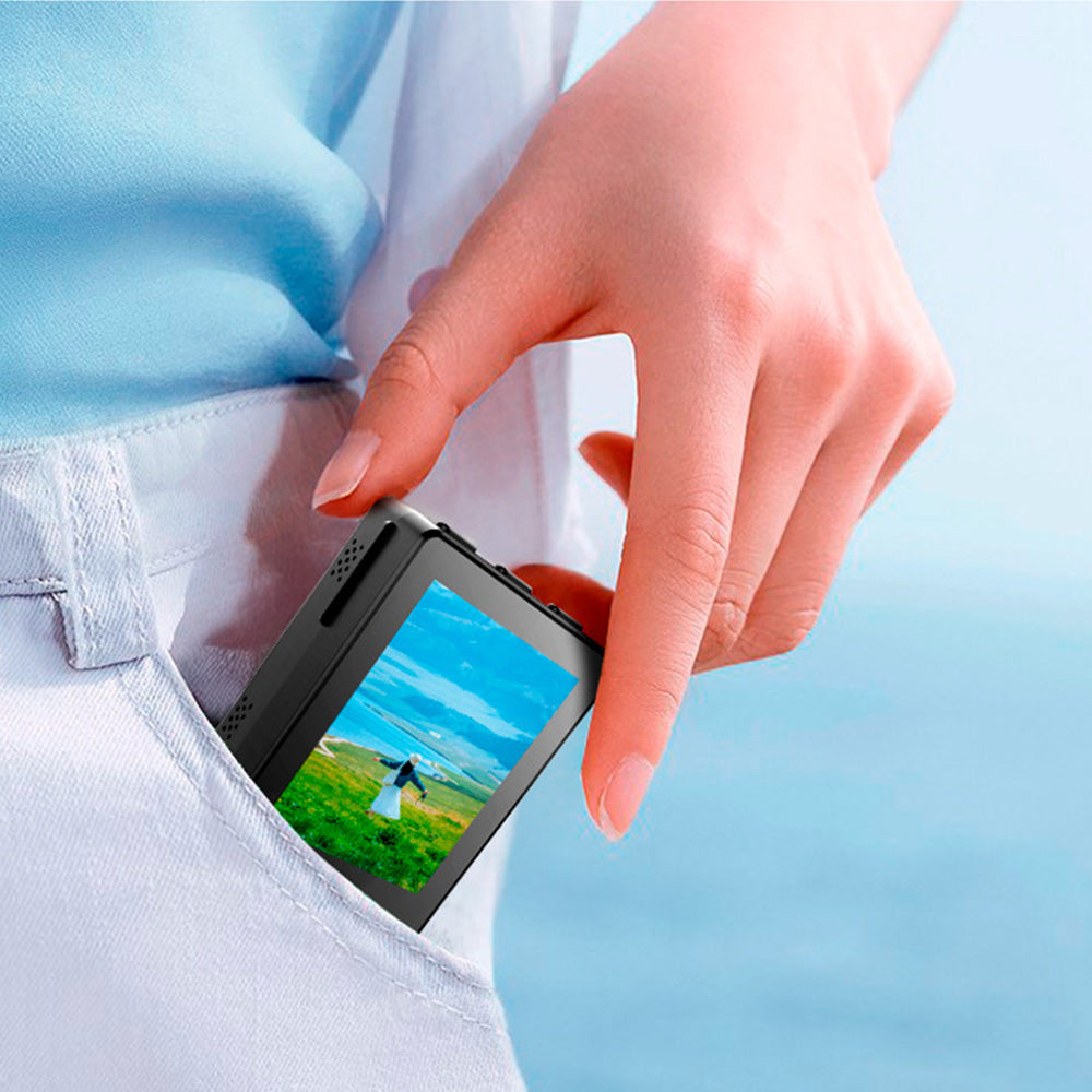 Mini Vlog Selfie Monitor with 15m Bluetooth Remote for Travel & TikTok