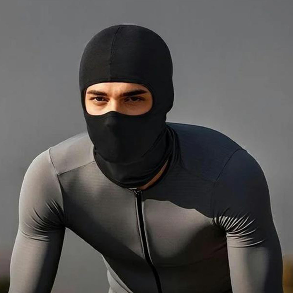 Balaclava Mask Summer Cooling Neck Gaiter Mask for Riding Black