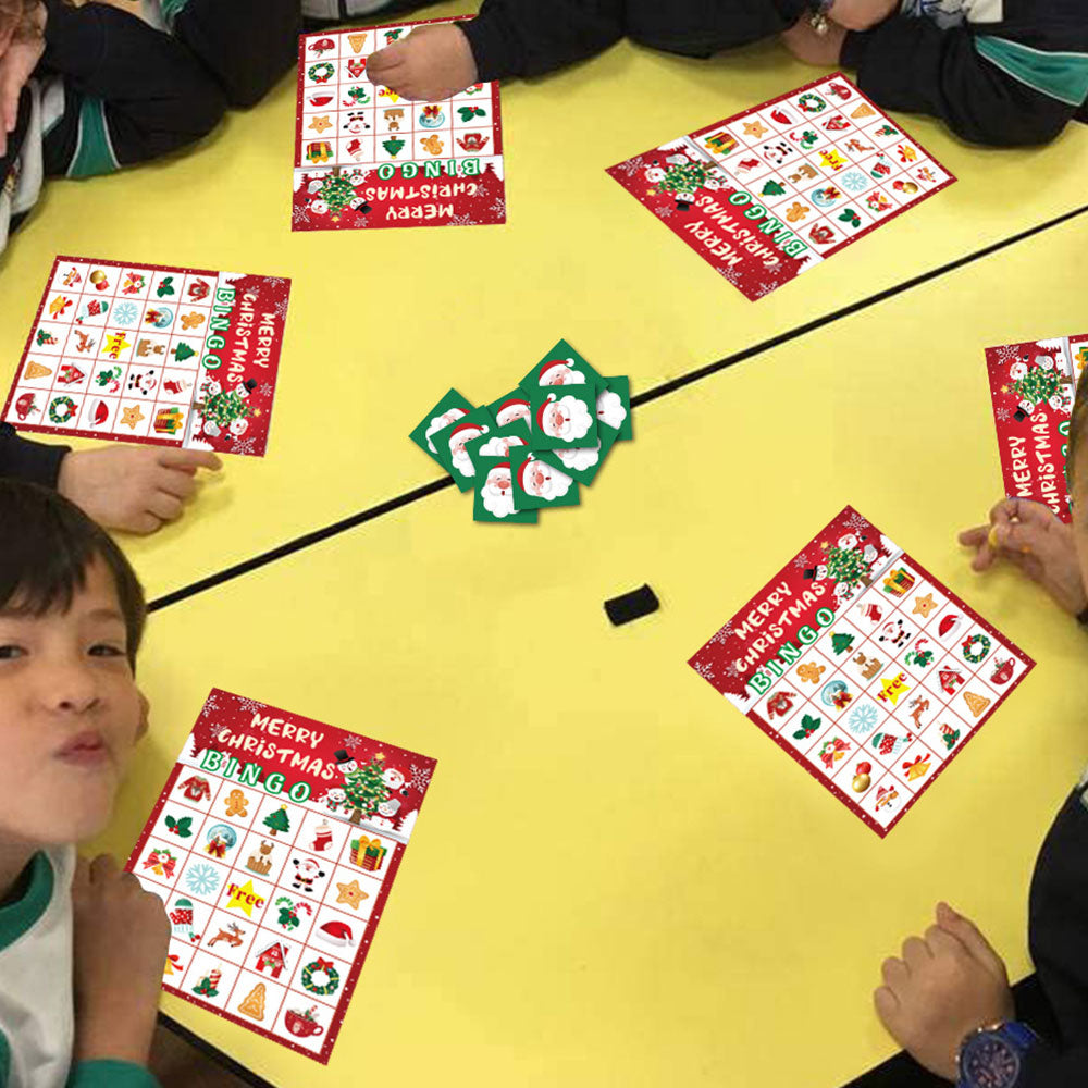 Christmas Bingo Games Set Xmas Party Favors Supplies
