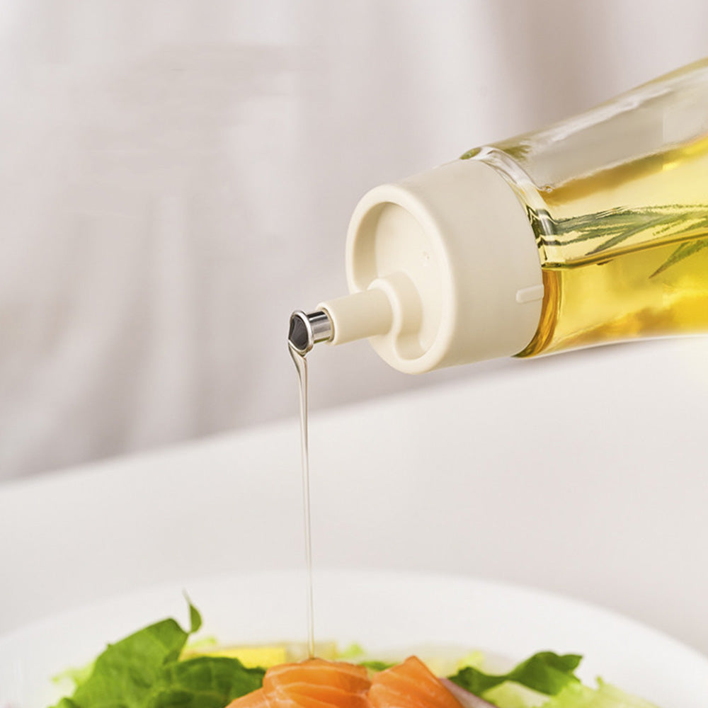 260ml Oil Glass Container Vinegar Lid Bottle Dispenser for Kitchen