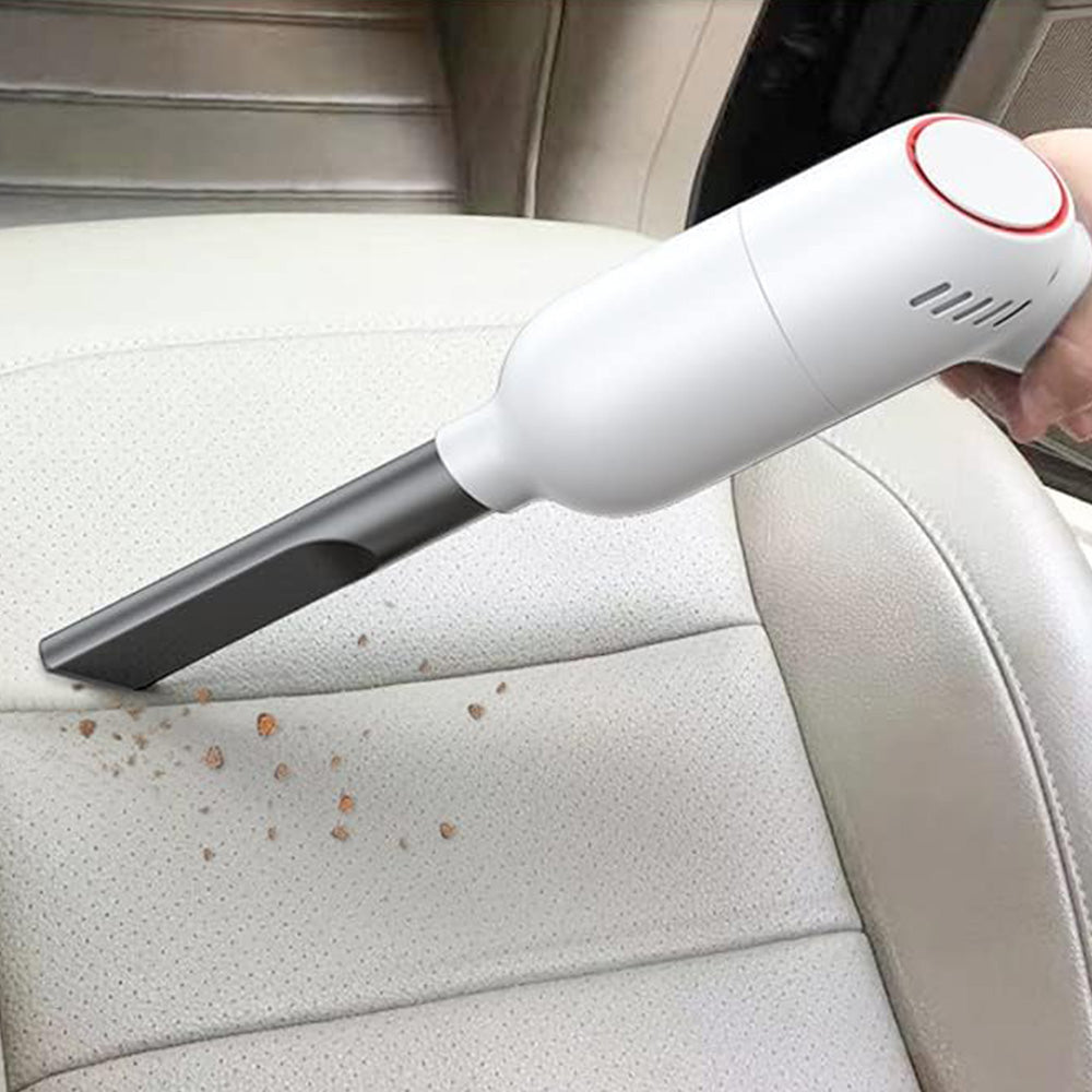 9000Pa Cordless Handheld Car Vacuum Lightweight Cleaner Rechargeable Portable Duster White