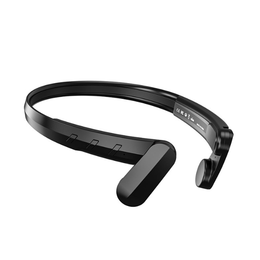 Wireless Bluetooth Open-Ear Headphone Air Conduction Earphones for Cycling Workouts Running Black