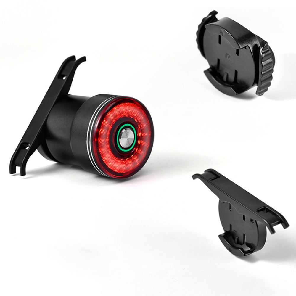 5-Mode Smart Tail Light Sensing Rear Brake Light for Night Riding Rechargeable Auto On/Off Bicycle Light