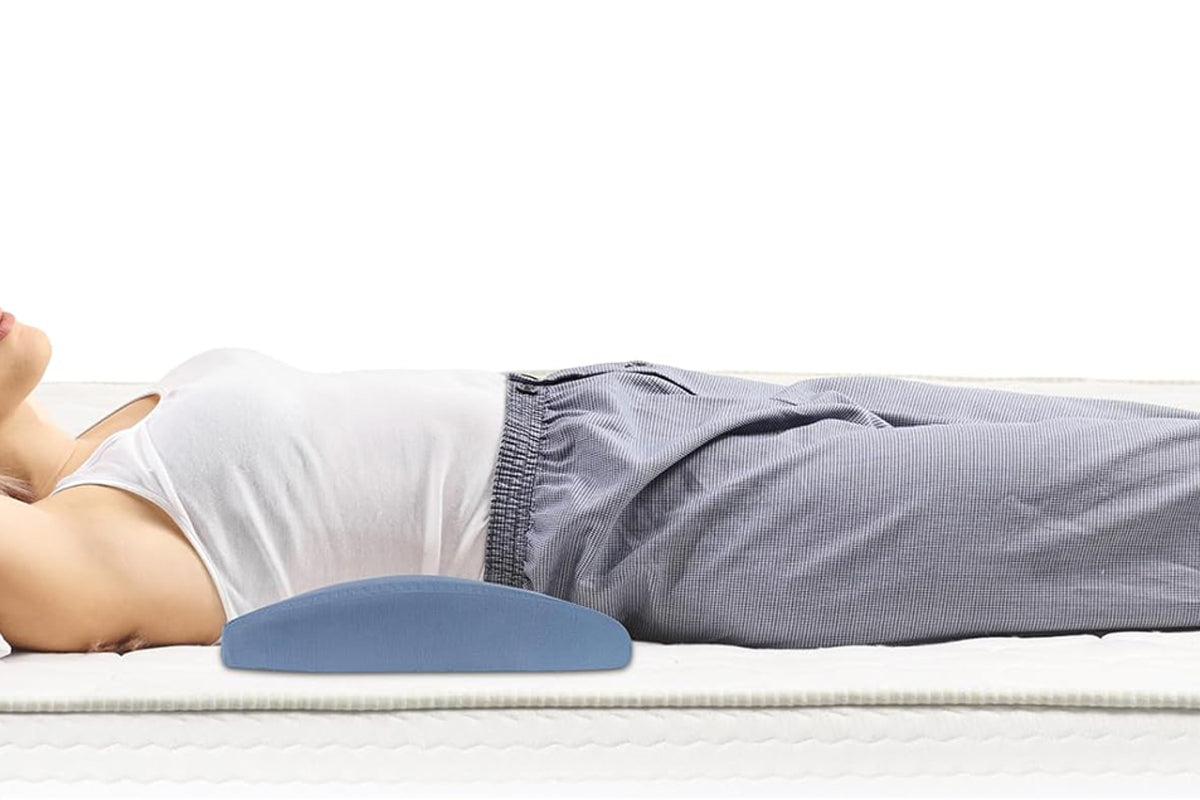 Lumbar Support Pillow Back Pillow Bed Sleeping Bolster Pillow for Side Sleeper