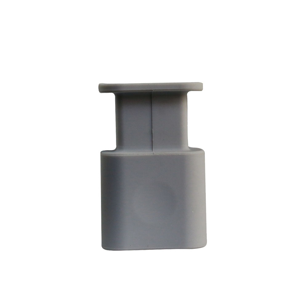 2-in-1 Silicone Charger Protector with Cord Wrap Power Adapter Case for 18W/20W Apple USB-C Charger Gray
