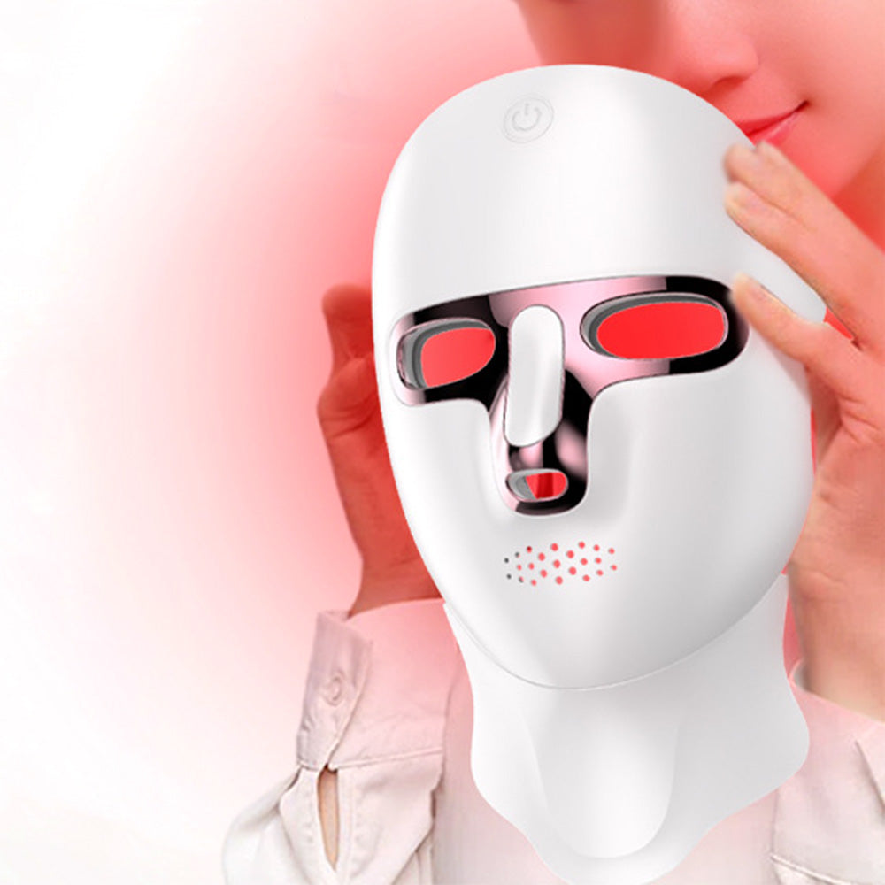 7-Colour LED Therapy Mask USB Rechargeable Facial Light Face and Neck Mask Skin Care Device
