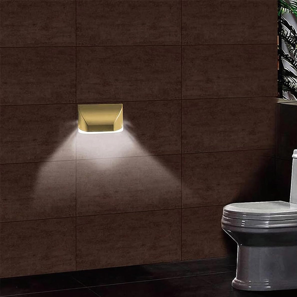 Wireless LED Motion Sensor Night Light with PIR for Hallway & Stairs  Gold