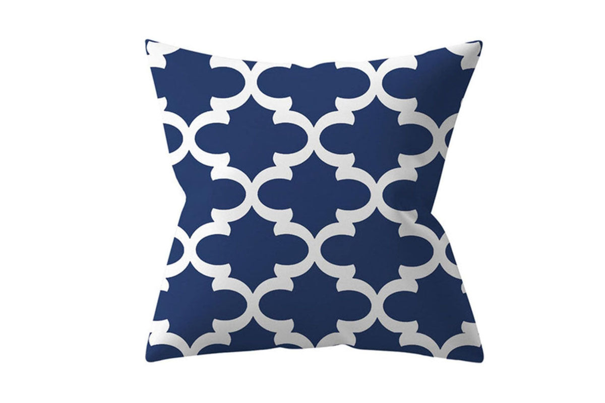 45X45CM Art Linen Square Geometric Design Throw Pillow Case Home Decor Cushion Cover-ST2