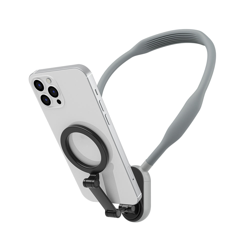 Magnetic Neck Mount Phone Holder Hand Free Phone Holder Compatible for POV/Vlog Video Recording