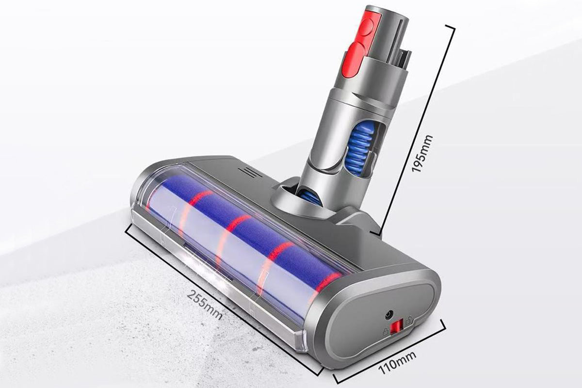 Vacuum Soft Roller Brush Head for Dyson V7 V15 Hardwood Floor Cleaner with LED Light