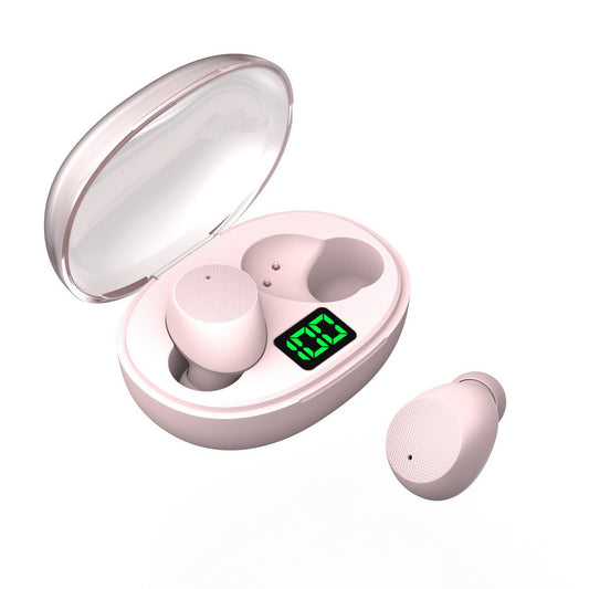 True Wireless Stereo Earphone Gaming Earbuds TWS 5.3 Bluetooth Headphones Deep Bass Sound With Microphone Hearing Aid -Pink