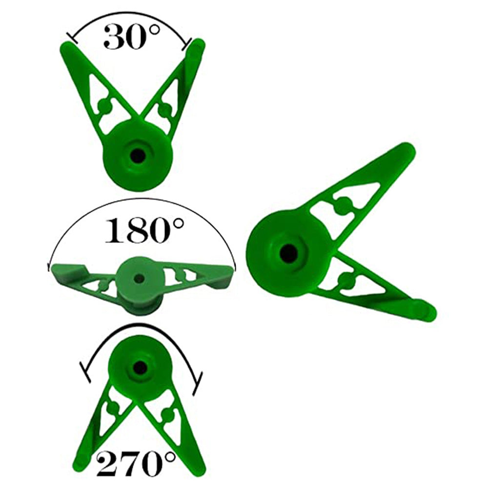 20PCS Adjustable Plant Bender Clip 360 Degrees Low Plant Training Garden Holders Green