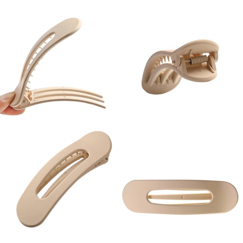 4PCS Large Flat Claw Hair Clips for Women Girls Non-Slip Strong Hold